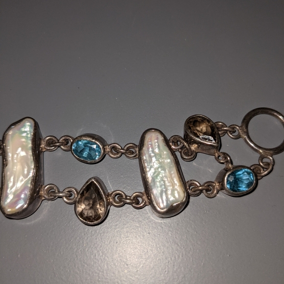 Semi precious stones in sterling silver br… - Picture 3 of 6